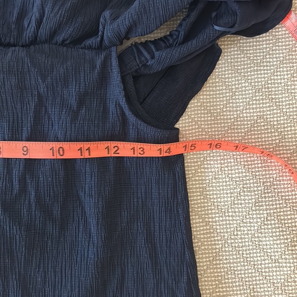 NWT Michael Kors Off the Shoulder Neck Tie Shirt - Picture 5 of 5